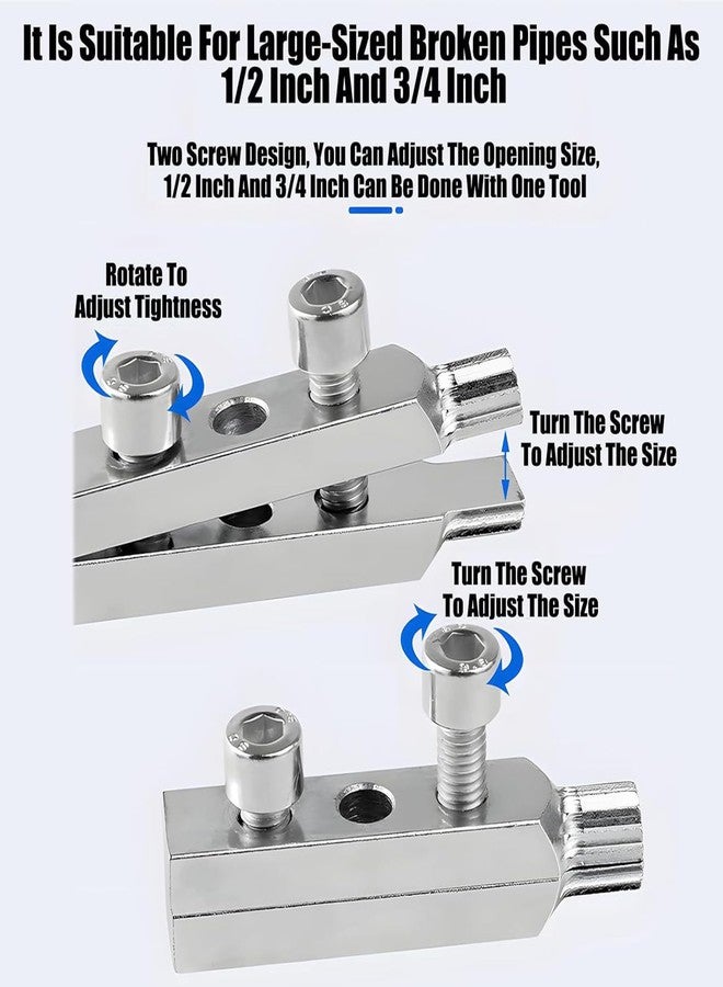 Jubobu Faucet & Pipe Angle Valve Broken Wire Extractor,Pipe Extractor For Use with 1/2 inch And 3/4 inch Pipes,Broken Valve Extractor for Tap Faucet Valve Damaged Broken Wire Pipe or Water Pipe Bolt - Image 2